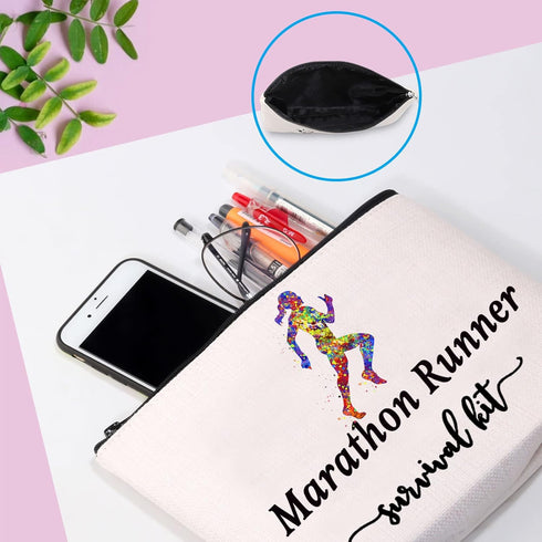 Marathon Runner Zipper Pouch  The Ultimate Running Essential